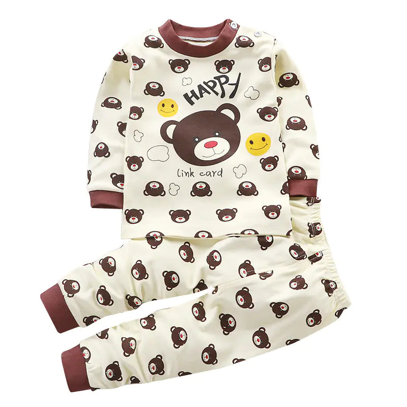 Cotton Baby Clothes Set for Kids - Autumn Pajamas