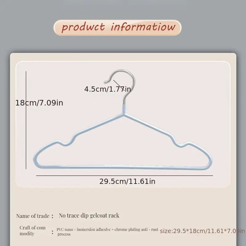 10 Pcs Non-Skid Baby Clothes Hangers for Kids