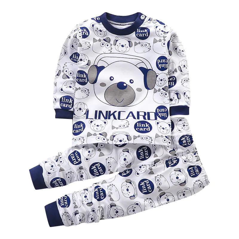 Cotton Baby Clothes Set for Kids - Autumn Pajamas