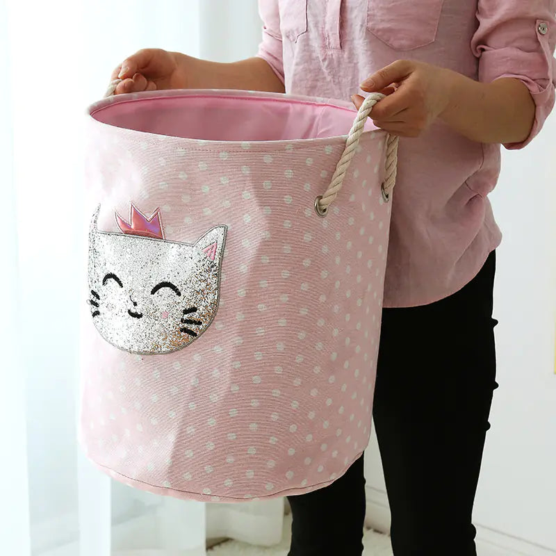 Foldable Laundry Basket for Kids' Toys and Clothes