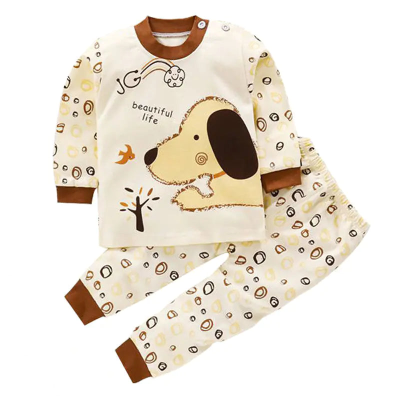 Cotton Baby Clothes Set for Kids - Autumn Pajamas