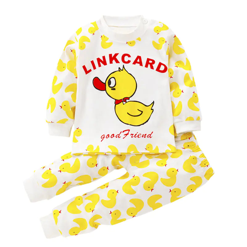 Cotton Baby Clothes Set for Kids - Autumn Pajamas
