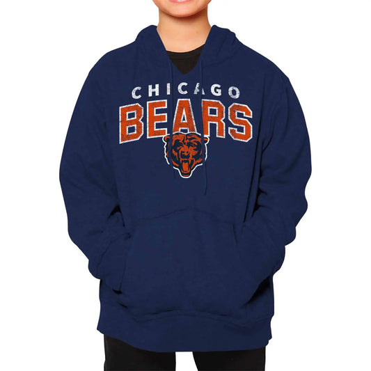 Team Fan Apparel NFL Youth Starting Fresh Hoodie- Pro Football Sweatshirt for Boys and Girls - Kids clothes - Game Day Apparel - Officially Licensed - Greater comfort for children (Chicago Bears -