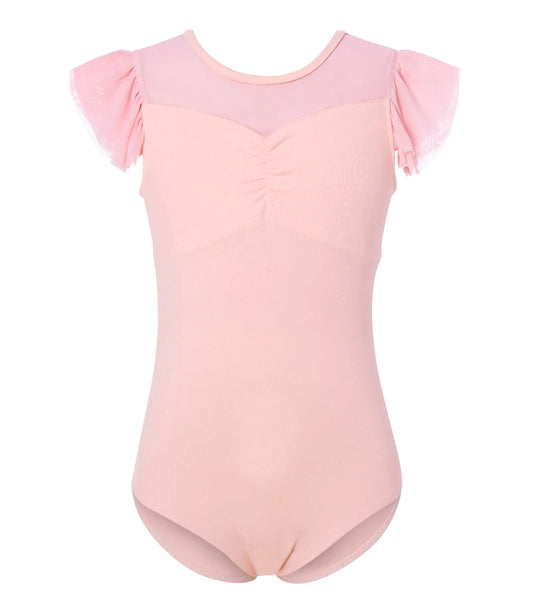 Kimoda Kids Dance Clothes Size 9-10 Years Dance Leotards for Girls Pink Leotards for Gymnastics Ballet Outfit